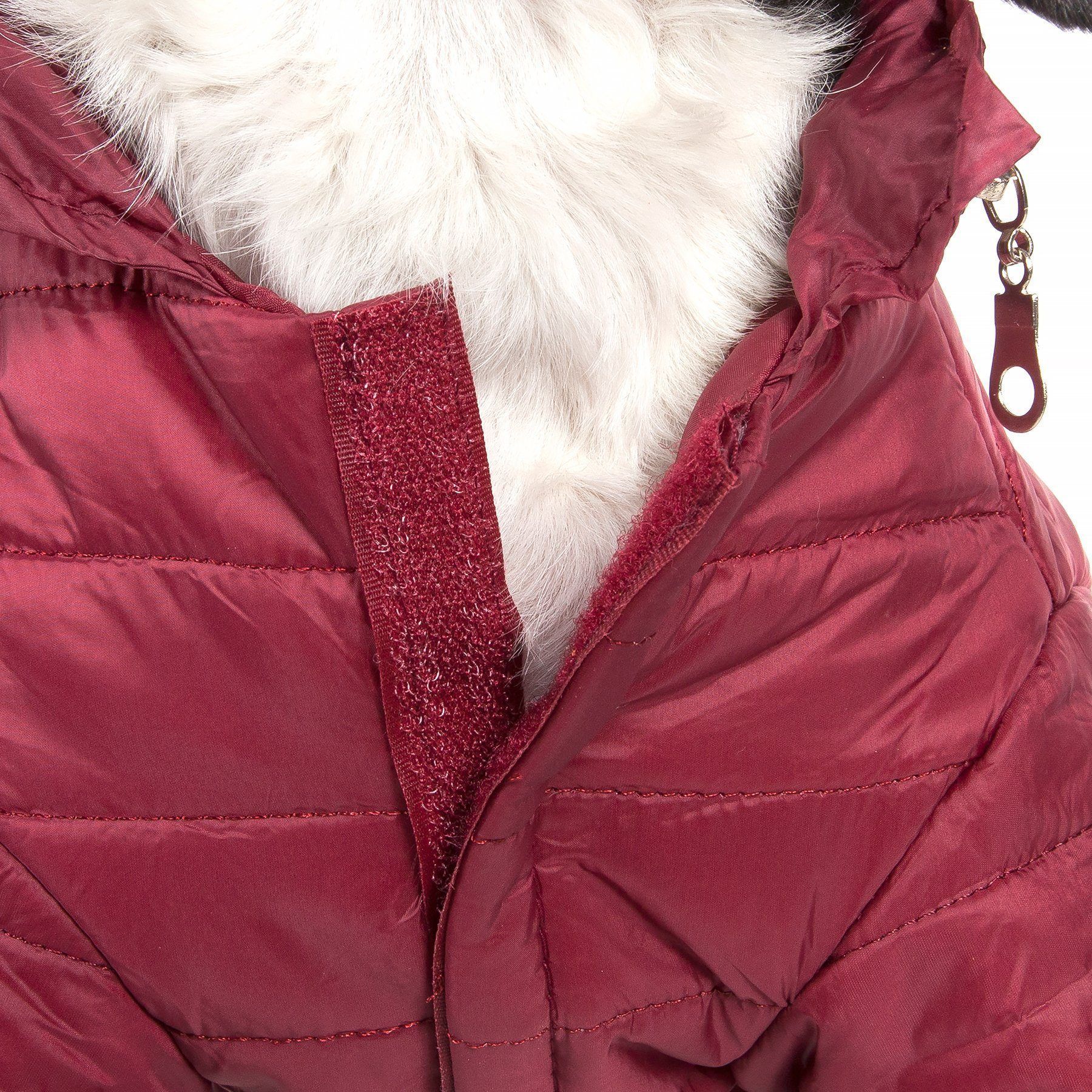 Pet Life ® Lightweight Adjustable and Collapsible 'Sporty Avalanche' Dog Coat w/ Pop-out Zippered Hood - BIG FRENCHIES