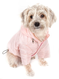Pet Life ® Lightweight Adjustable and Collapsible 'Sporty Avalanche' Dog Coat w/ Pop-out Zippered Hood - BIG FRENCHIES