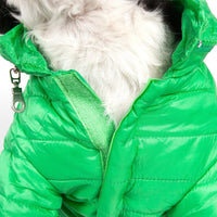 Pet Life ® Lightweight Adjustable and Collapsible 'Sporty Avalanche' Dog Coat w/ Pop-out Zippered Hood - BIG FRENCHIES