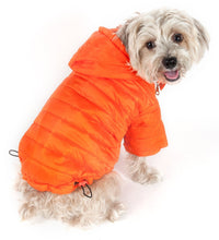Pet Life ® Lightweight Adjustable and Collapsible 'Sporty Avalanche' Dog Coat w/ Pop-out Zippered Hood - BIG FRENCHIES