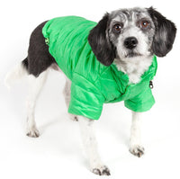Pet Life ® Lightweight Adjustable and Collapsible 'Sporty Avalanche' Dog Coat w/ Pop-out Zippered Hood - BIG FRENCHIES