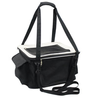 Pet Life ® Lightweight Collapsible Safety Travel Wire Folding Pet Dog Car Seat Carseat Carrier Crate - BIG FRENCHIES