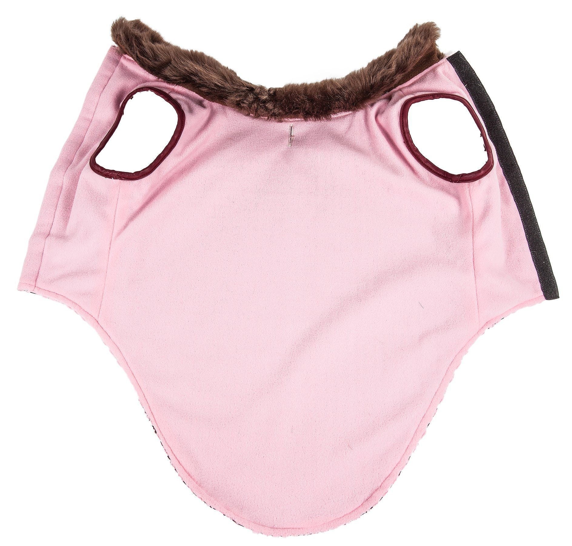 Pet Life ® Luxe 'Beautifur' Box-Stitched Elegant Designer Mink Fur Dog Coat - BIG FRENCHIES