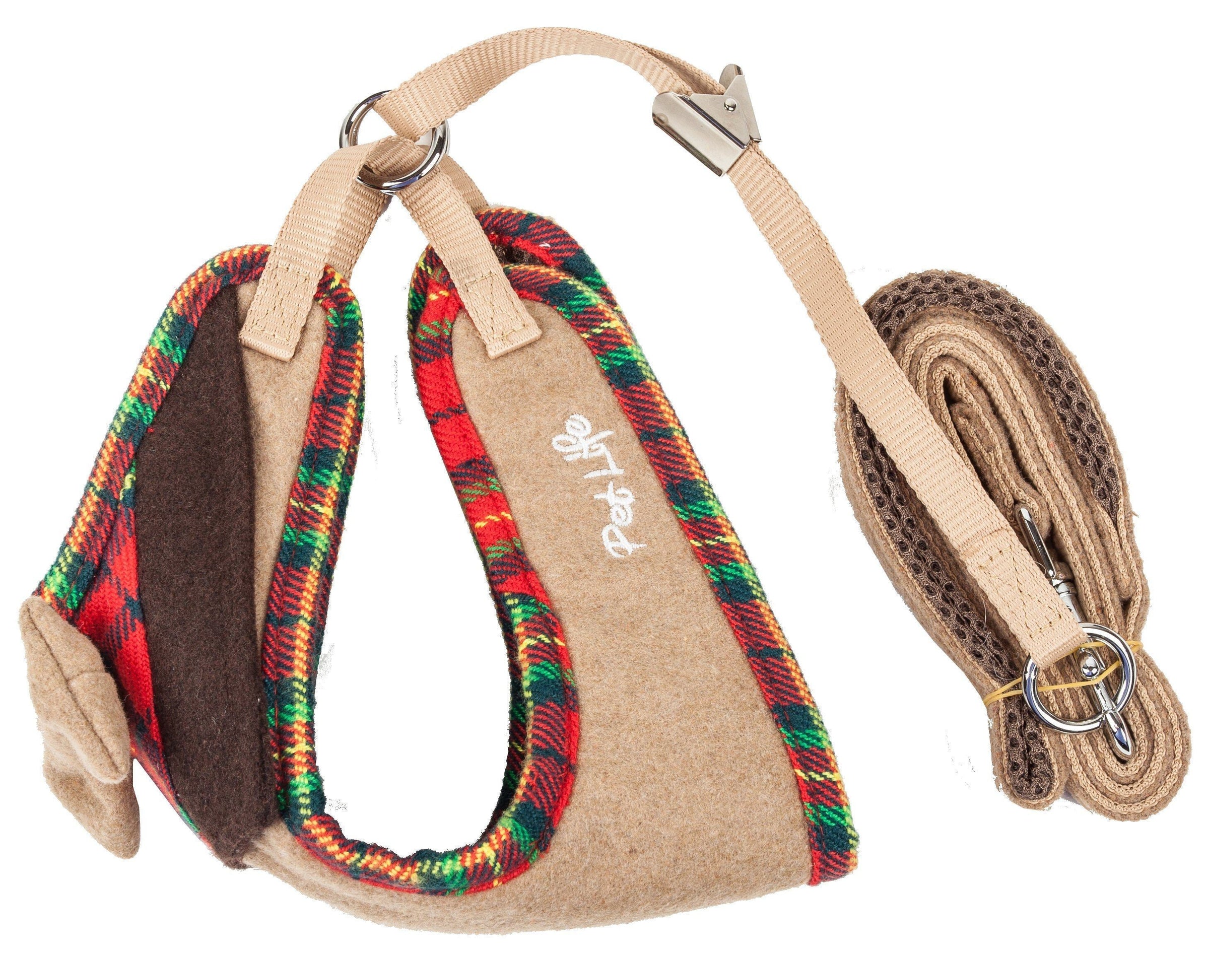Pet Life ® Luxe 'Dapperbone' 2-In-1 Adjustable Fashion Dog Harness and Leash - BIG FRENCHIES