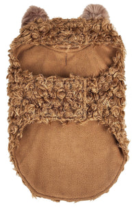 Pet Life ® Luxe 'Furpaw' Shaggy Elegant Fashion Designer Fur Dog Coat - BIG FRENCHIES