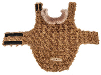 Pet Life ® Luxe 'Furpaw' Shaggy Elegant Fashion Designer Fur Dog Coat - BIG FRENCHIES