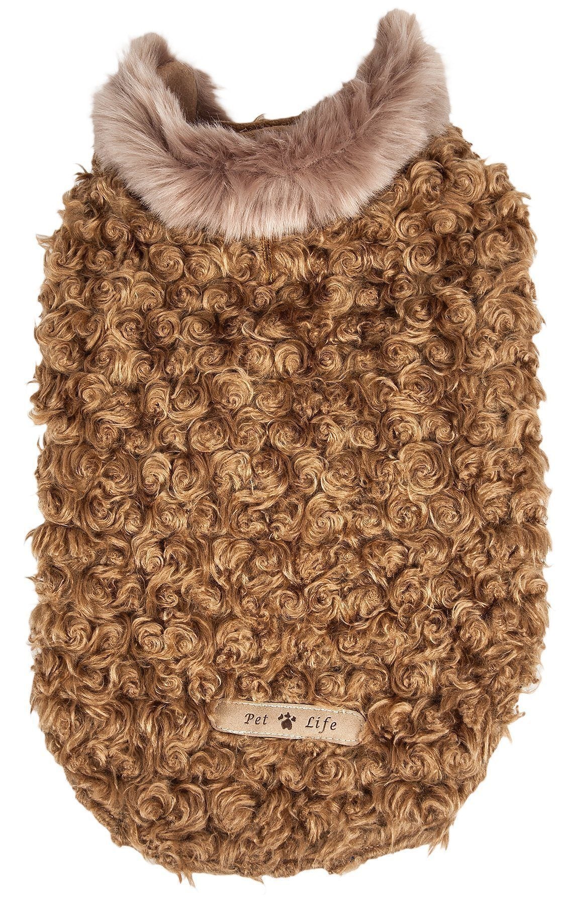 Pet Life ® Luxe 'Furpaw' Shaggy Elegant Fashion Designer Fur Dog Coat - BIG FRENCHIES
