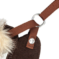 Pet Life ® Luxe 'Furracious' 2-In-1 Adjustable Dog Harness and Leash with Detachable Fur Collar - BIG FRENCHIES