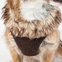 Pet Life ® Luxe 'Furracious' 2-In-1 Adjustable Dog Harness and Leash with Detachable Fur Collar - BIG FRENCHIES