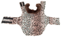 Pet Life ® Luxe 'Furracious' Cheetah Patterned Mink Designer Fashion Fur Dog Coat - BIG FRENCHIES
