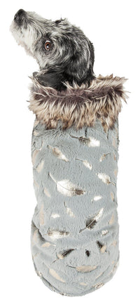 Pet Life ® Luxe 'Gold-Wagger' Gold-Leaf Fashion Designer Fur Dog Coat - BIG FRENCHIES