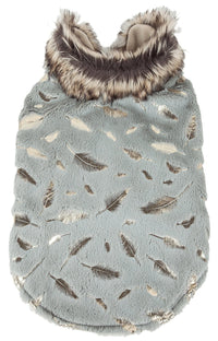 Pet Life ® Luxe 'Gold-Wagger' Gold-Leaf Fashion Designer Fur Dog Coat - BIG FRENCHIES