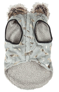 Pet Life ® Luxe 'Gold-Wagger' Gold-Leaf Fashion Designer Fur Dog Coat - BIG FRENCHIES