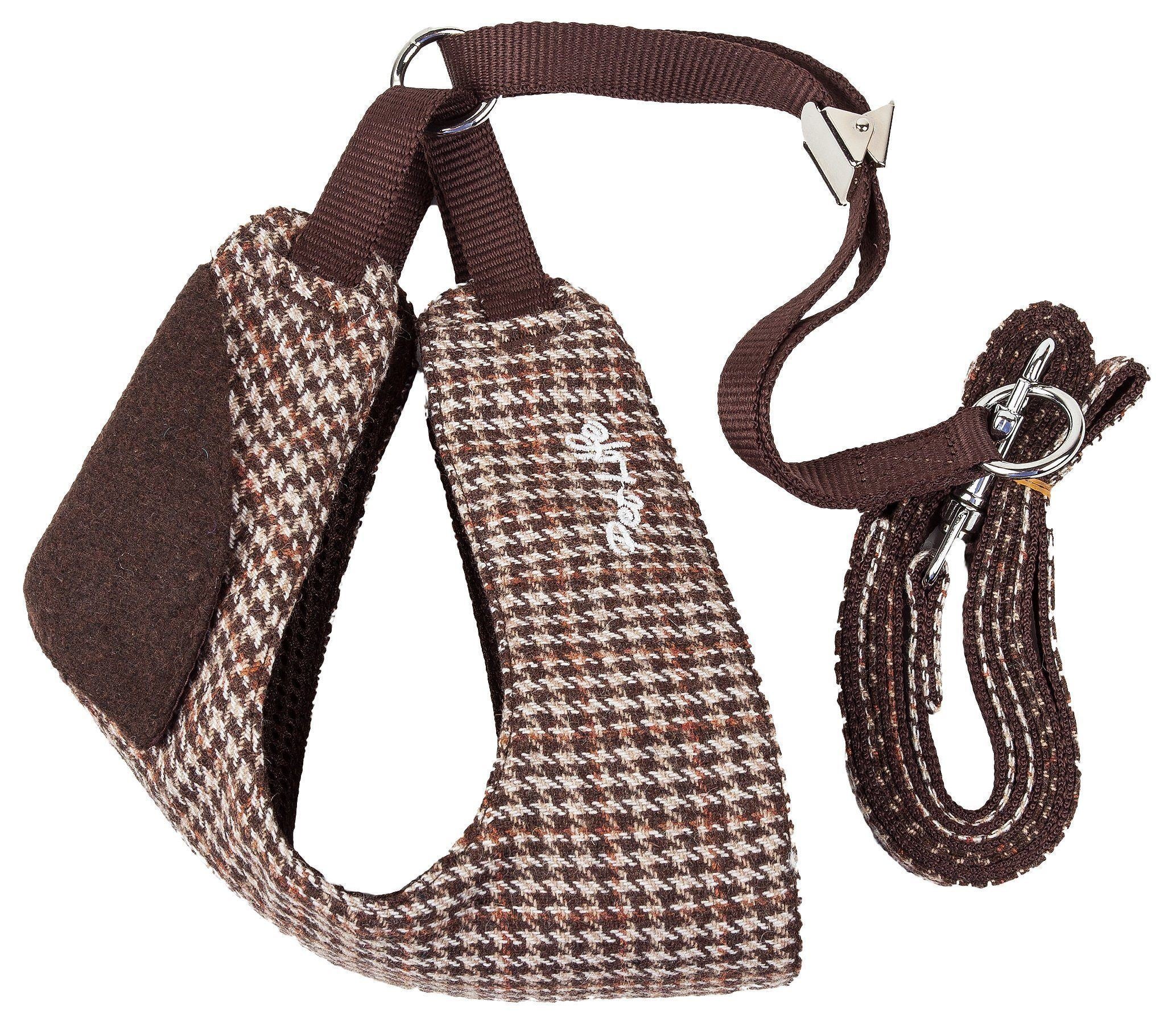 Pet Life ® Luxe 'Houndsome' 2-In-1 Adjustable Designer Dog Harness and Leash - BIG FRENCHIES