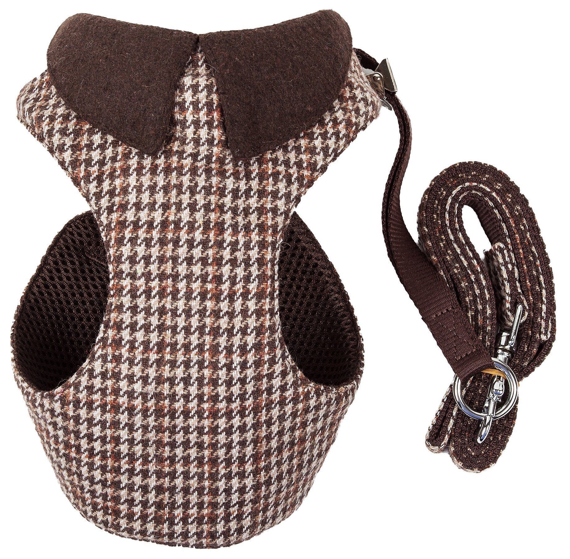 Pet Life ® Luxe 'Houndsome' 2-In-1 Adjustable Designer Dog Harness and Leash - BIG FRENCHIES