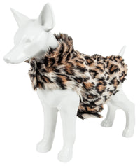 Pet Life ® Luxe 'Lab-Pard' Dazzling Leopard Patterned Mink Fur Dog Coat - BIG FRENCHIES
