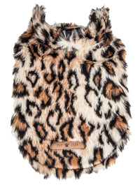 Pet Life ® Luxe 'Lab-Pard' Dazzling Leopard Patterned Mink Fur Dog Coat - BIG FRENCHIES