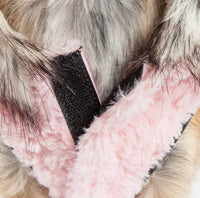Pet Life ® Luxe 'Pinkachew' Charming Fashion Mink Fur Dog Coat - BIG FRENCHIES