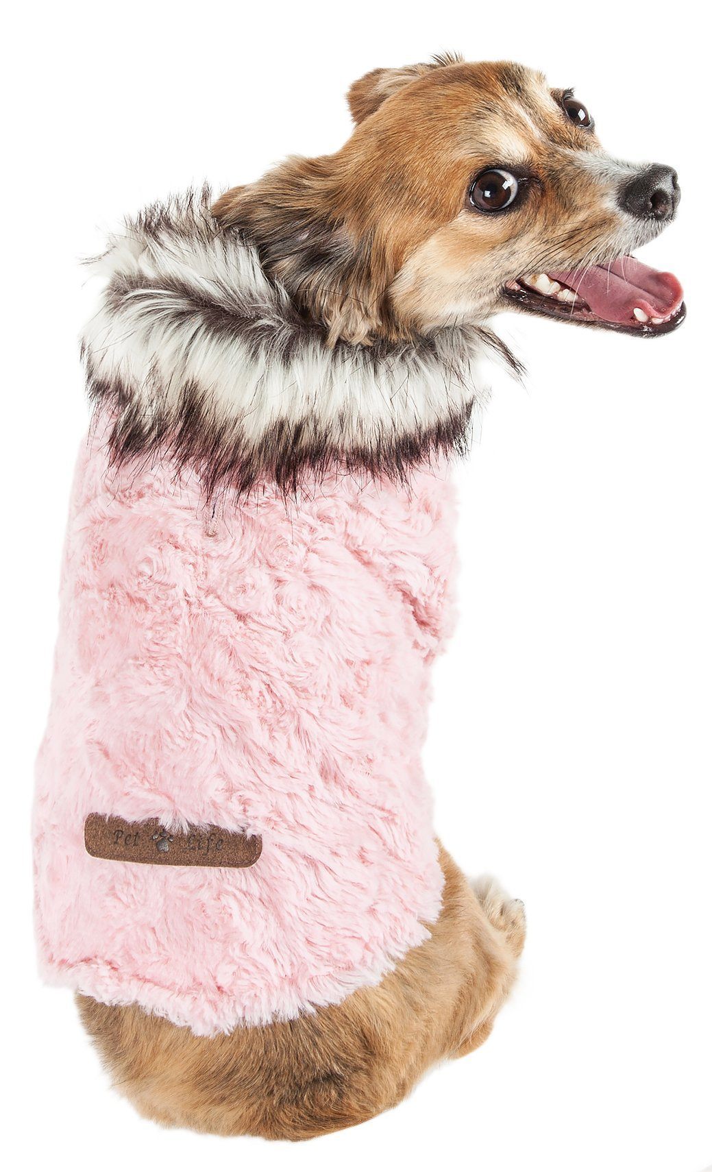 Pet Life ® Luxe 'Pinkachew' Charming Fashion Mink Fur Dog Coat - BIG FRENCHIES