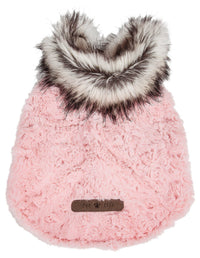 Pet Life ® Luxe 'Pinkachew' Charming Fashion Mink Fur Dog Coat - BIG FRENCHIES