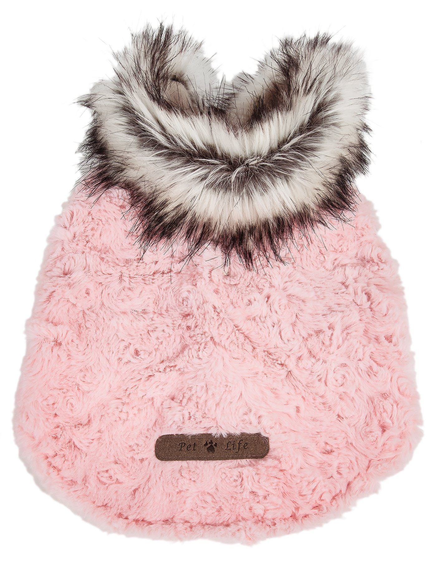 Pet Life ® Luxe 'Pinkachew' Charming Fashion Mink Fur Dog Coat - BIG FRENCHIES