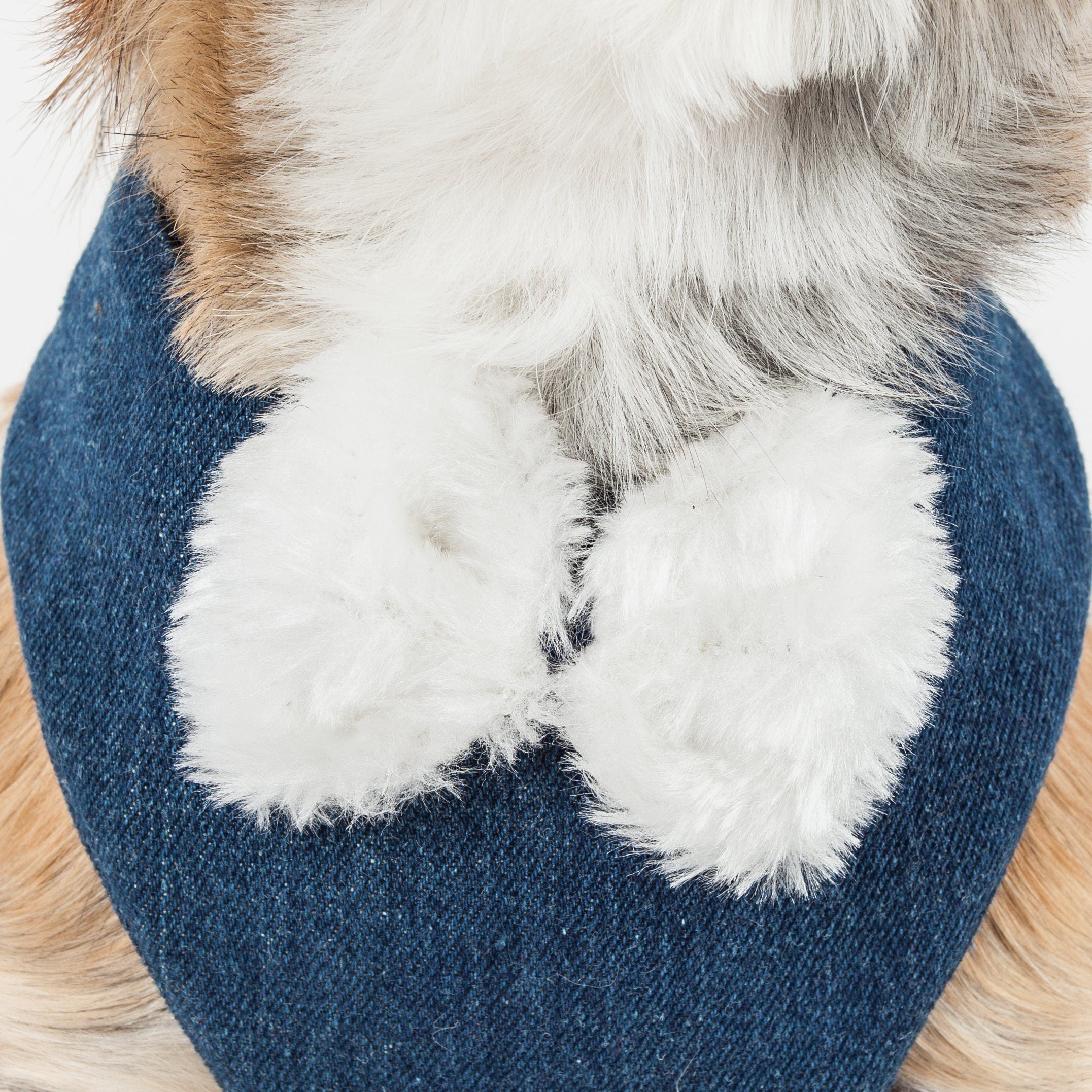 Pet Life ® Luxe 'Pom Draper' 2-In-1 Adjustable Fashion Dog Harness and Leash - BIG FRENCHIES