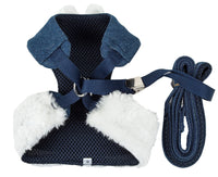 Pet Life ® Luxe 'Pom Draper' 2-In-1 Adjustable Fashion Dog Harness and Leash - BIG FRENCHIES