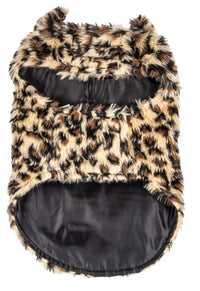Pet Life ® Luxe 'Poocheetah' Cheetah-Spotted Designer Mink Fur Dog Coat - BIG FRENCHIES