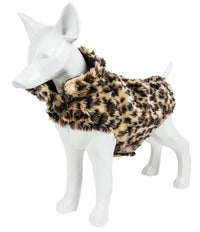 Pet Life ® Luxe 'Poocheetah' Cheetah-Spotted Designer Mink Fur Dog Coat - BIG FRENCHIES