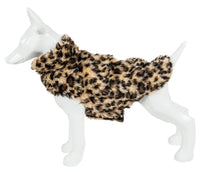 Pet Life ® Luxe 'Poocheetah' Cheetah-Spotted Designer Mink Fur Dog Coat - BIG FRENCHIES