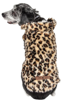 Pet Life ® Luxe 'Poocheetah' Cheetah-Spotted Designer Mink Fur Dog Coat - BIG FRENCHIES