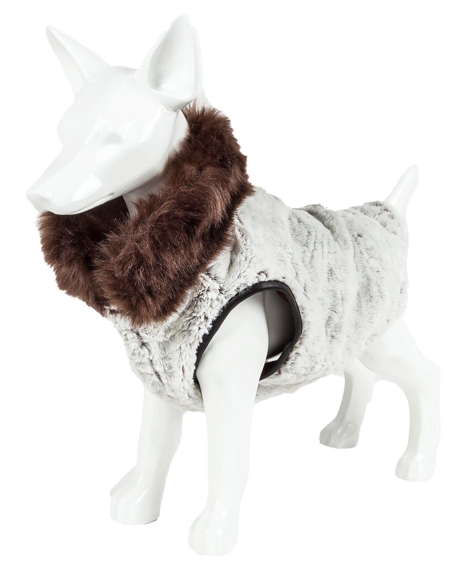 Pet Life ® Luxe 'Purrlage' Pelage Designer Fashion Fur Dog Coat - BIG FRENCHIES