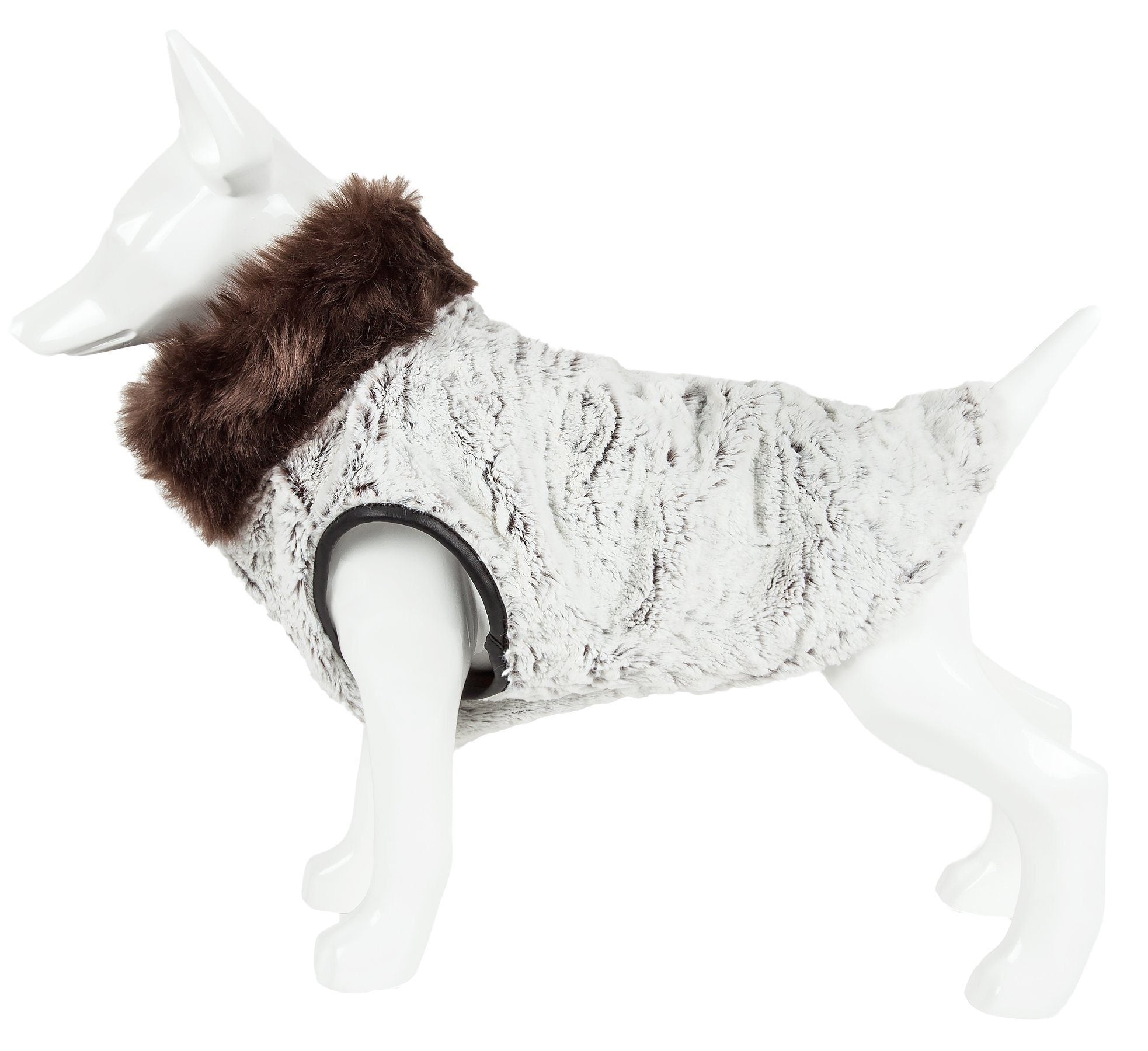 Pet Life ® Luxe 'Purrlage' Pelage Designer Fashion Fur Dog Coat - BIG FRENCHIES