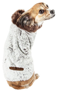 Pet Life ® Luxe 'Purrlage' Pelage Designer Fashion Fur Dog Coat - BIG FRENCHIES