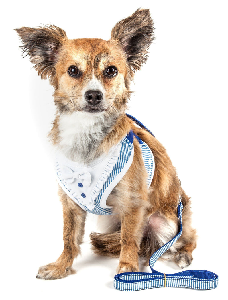 Pet Life ® Luxe 'Spawling' 2-In-1 Adjustable Fashion Dog Harness and Leash - BIG FRENCHIES