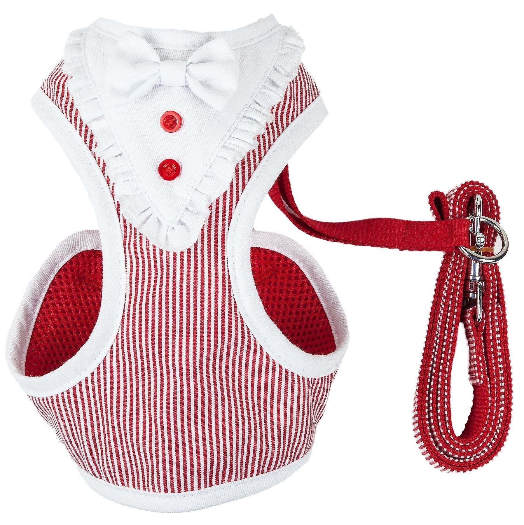 Pet Life ® Luxe 'Spawling' 2-In-1 Adjustable Fashion Dog Harness and Leash - BIG FRENCHIES