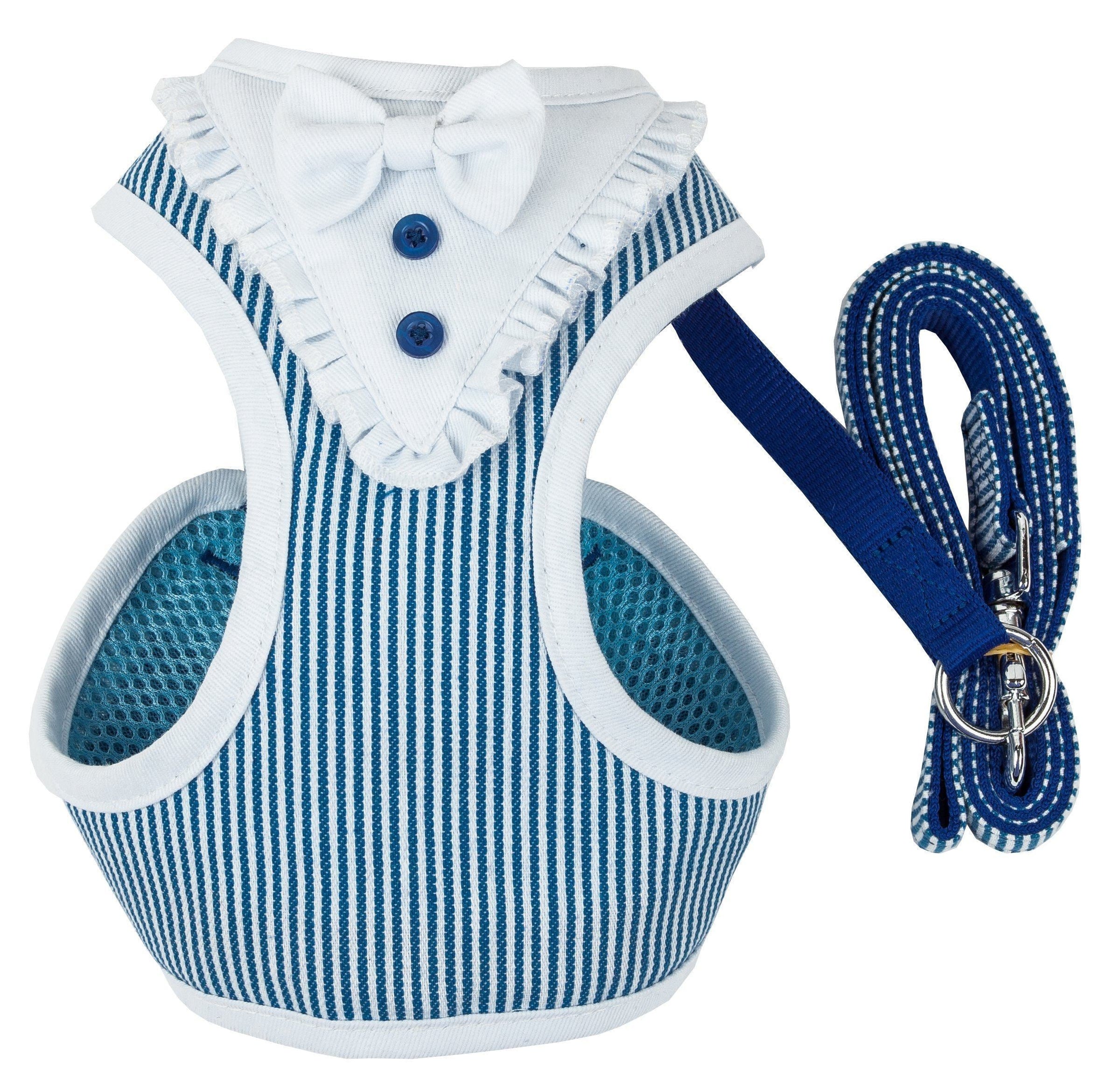 Pet Life ® Luxe 'Spawling' 2-In-1 Adjustable Fashion Dog Harness and Leash - BIG FRENCHIES