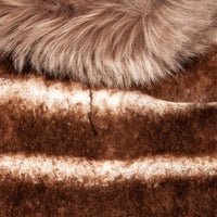 Pet Life ® Luxe 'Tira-Poochoo' Tiramisu Patterned Mink Fur Designer Dog Jacket - BIG FRENCHIES