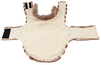Pet Life ® Luxe 'Tira-Poochoo' Tiramisu Patterned Mink Fur Designer Dog Jacket - BIG FRENCHIES