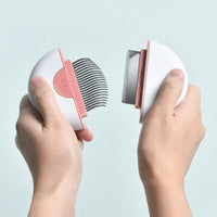 Pet Life ® 'LYNX' 2-in-1 Travel Connecting Grooming Pet Comb and Deshedder - BIG FRENCHIES