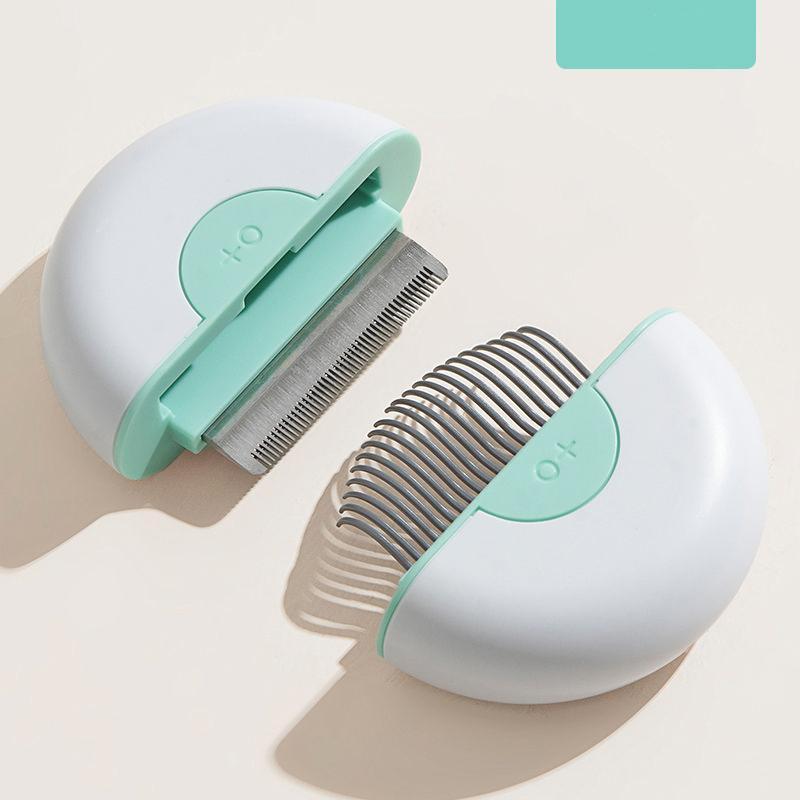 Pet Life ® 'LYNX' 2-in-1 Travel Connecting Grooming Pet Comb and Deshedder - BIG FRENCHIES