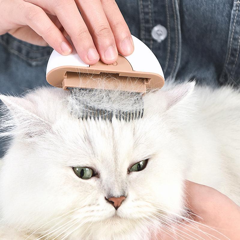 Pet Life ® 'LYNX' 2-in-1 Travel Connecting Grooming Pet Comb and Deshedder - BIG FRENCHIES