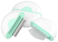Pet Life ® 'LYNX' 2-in-1 Travel Connecting Grooming Pet Comb and Deshedder - BIG FRENCHIES