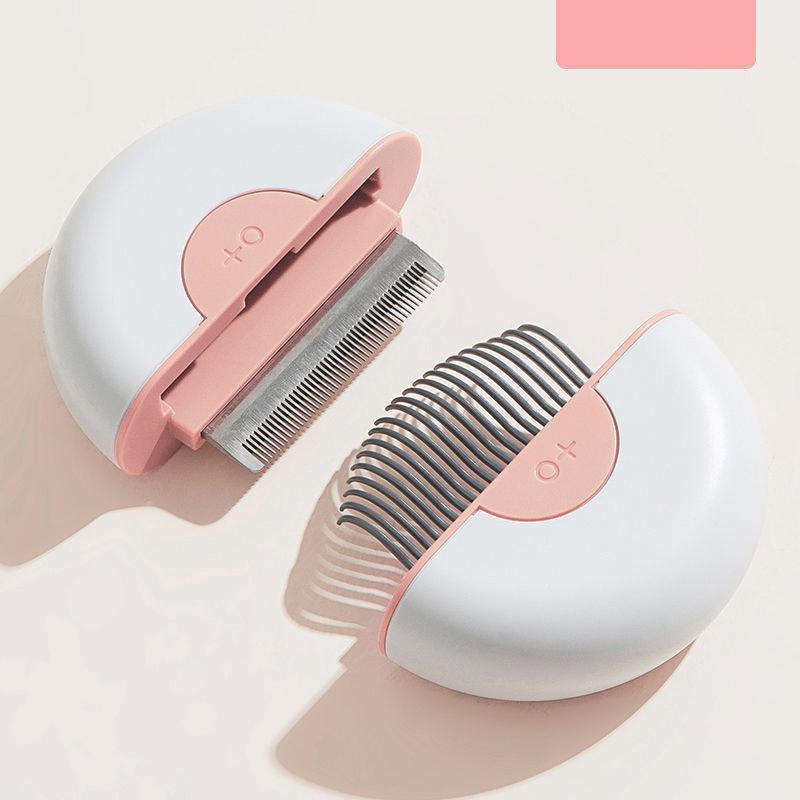 Pet Life ® 'LYNX' 2-in-1 Travel Connecting Grooming Pet Comb and Deshedder - BIG FRENCHIES