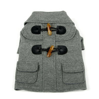 Pet Life ® 'Military Static' Rivited Fashion Collared Wool Dog Jacket Coat - BIG FRENCHIES