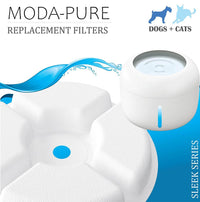 Pet Life ® 'Moda-Pure' Filtered Dog and Cat Fountain - Replacement Filters - 3 Pack - BIG FRENCHIES