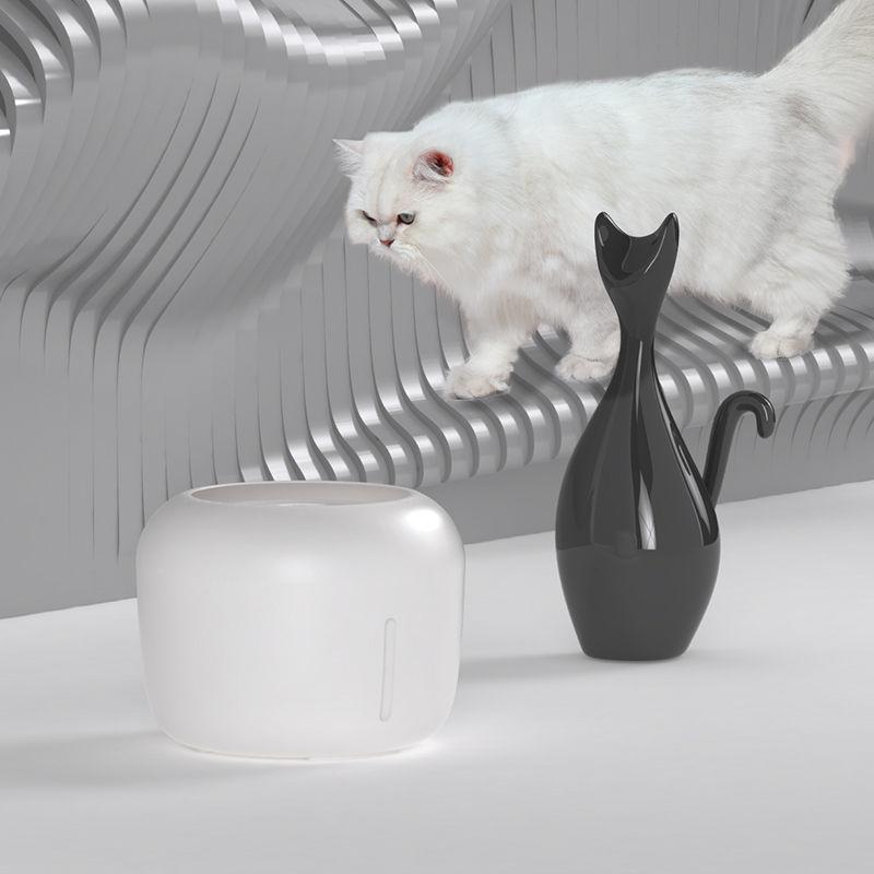 Pet Life ® 'Moda-Pure' Ultra-Quite Filtered Dog and Cat Fountain Waterer - BIG FRENCHIES