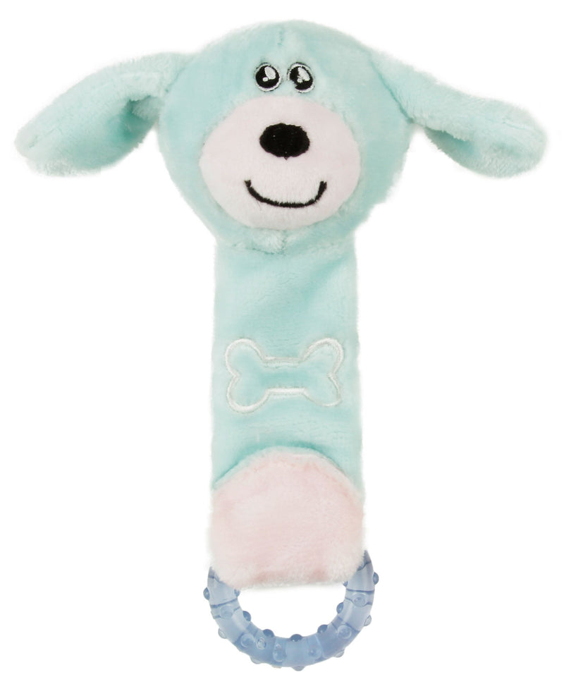 Pet Life ® Moo-Born' Plush and Rubber Squeaking Newborn Teething Cat and Dog Toy - BIG FRENCHIES