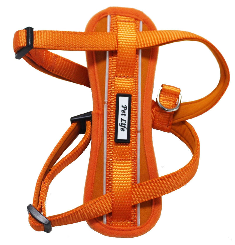 Pet Life ® 'Mountaineer' Chest Compressive Adjustable and Reflective Easy Pull Pet Dog Harness - BIG FRENCHIES
