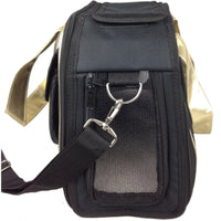 Pet Life ® Mystique Airline Approved Fashion Designer Travel Pet Dog Carrier w/ Pouch - BIG FRENCHIES